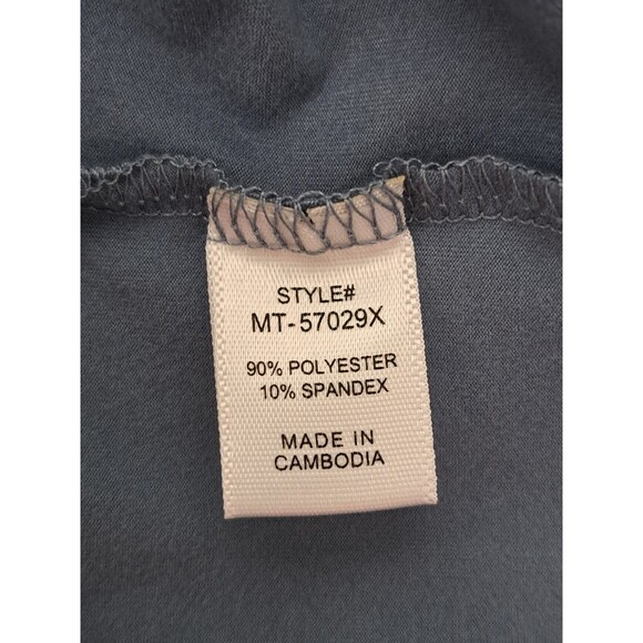 Zenana Long Sleeve V-Neck Pocket Tee Lot of 2 Blue & Black Women’s Size 2X - Picture 8 of 15